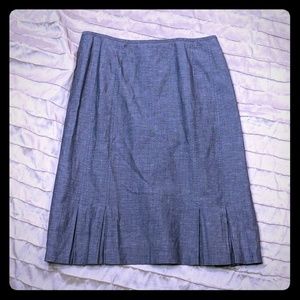 Gray pleated pencil skirt 8